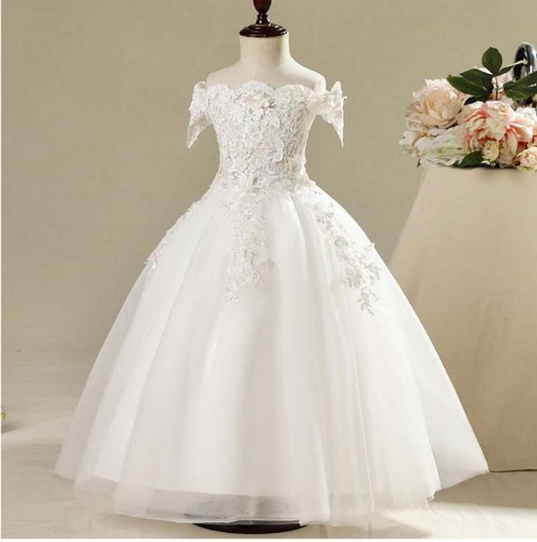 

girl's dresses born baby girl dress baptism flower lace toddler infant princess party clothes christening gown, Red;yellow