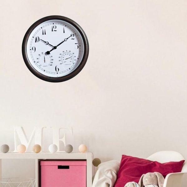 

wall clocks delicate easy to read temperature display hanging clock for garden