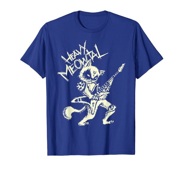 

heavy metal cats gift clothing guitar playing cat gothic t-shirt, White;black