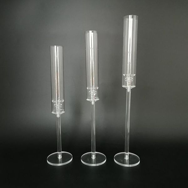 

candle holders crystal holder pillar stand table craft wedding centerpiece road lead party candlesticks home decoration