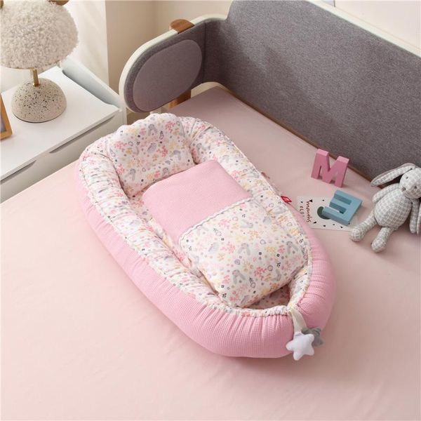 

baby cribs 85*50cm portable crib with quilt blanket born nursery bed cotton babynest bedding set in bionic uterine