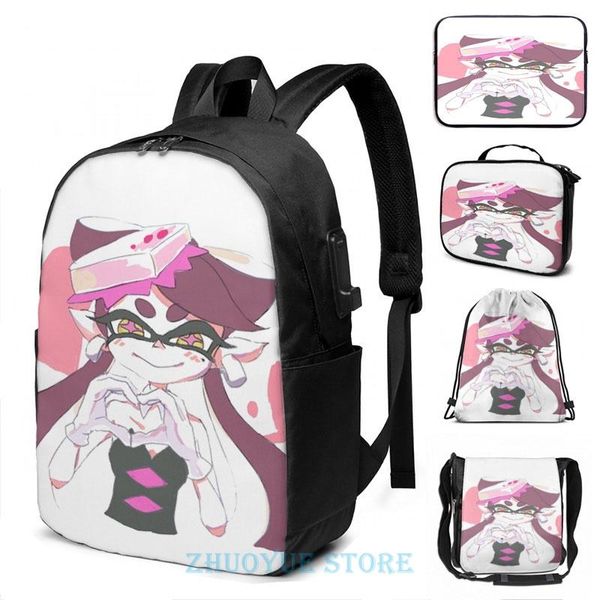 

backpack funny graphic print (6) usb charge men school bags women bag travel laptop