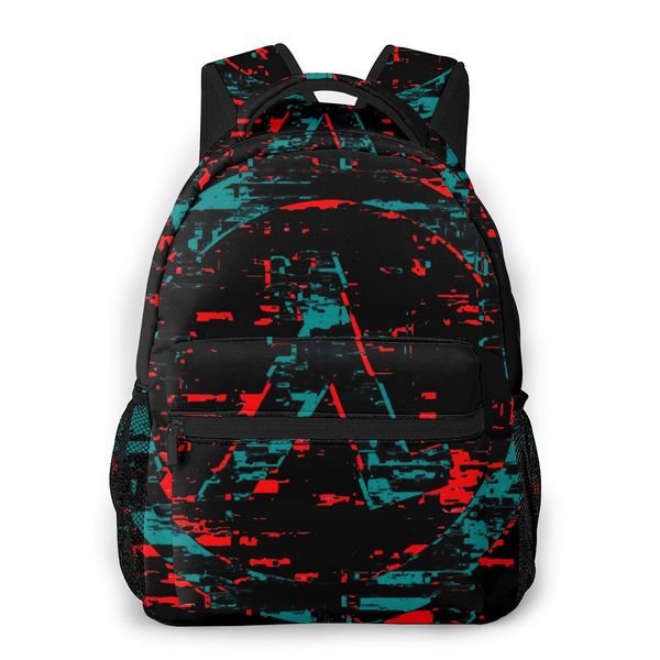

glitch students school bags boy girl fashion half-life alyx teens books backpack c0226