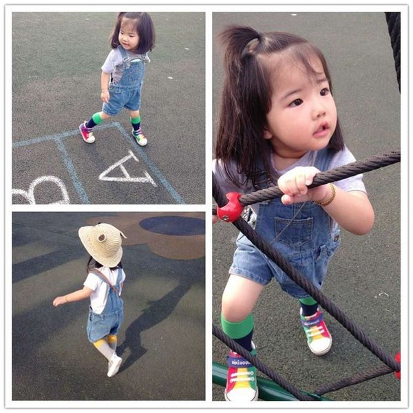 

summer wear new pants korean fashion children's trousers k3, Blue