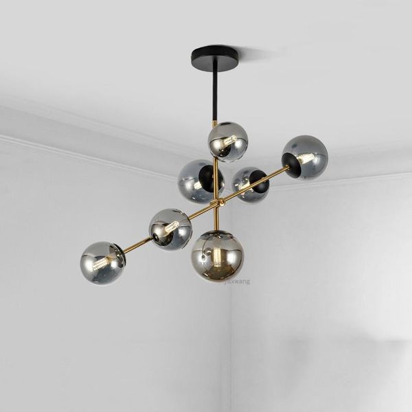 

chandeliers modern led chandelier glass light fixtures dining room hanging lamp minimalist home deco lighting kitchen accessories