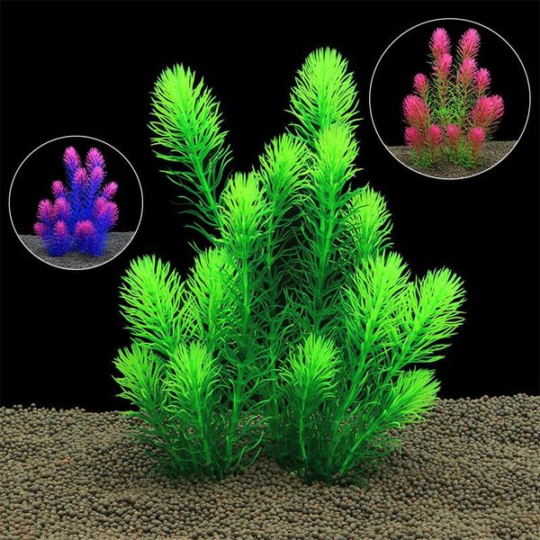 

simulation water grass green artificial plastic water plant grass simulation aquatic plants fish tank aquarium decor supplies