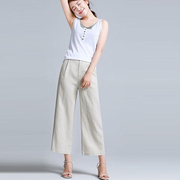 

women's pants & capris plaid loose harem nine streetwear fashion women leisure high waist trousers pure color long, Black;white