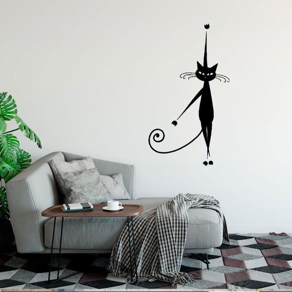

wall stickers cartoon animal cat footprint sticker for kids baby rooms wallpaper wardrobe home decoration art mural decals dw6051