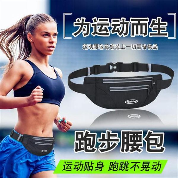 

new running waist bag nylon sports marathon bag outdoor climbing hiking tanluhu 0325