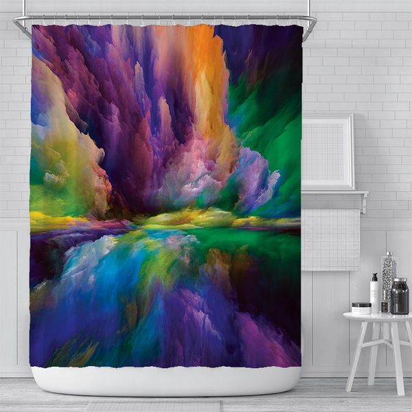 

shower curtains beautiful pringting curtain set with 12 hooks bathroom decoration