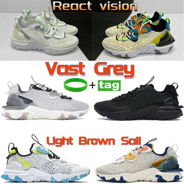 

classic running shoes react vision mens white iridecent honeycomb phanton light brown sail trainers triple black gs wor1dwide white sneakers