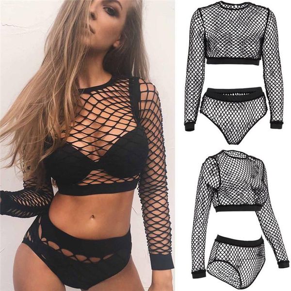 

two-piece suits swimwear womens swimsuit tankini lace-up bikini set push up bra two piece fishnet shorts bottoms 2pcs