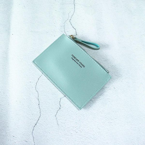 

card holders 1 pc zipper holder women business case slim s wallet coin purse female money bag small wallets, Brown;gray