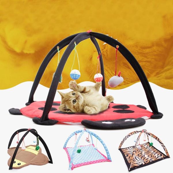 

cat beds & furniture play mat, tent activity center with hang toys balls mice, outdoor bed for