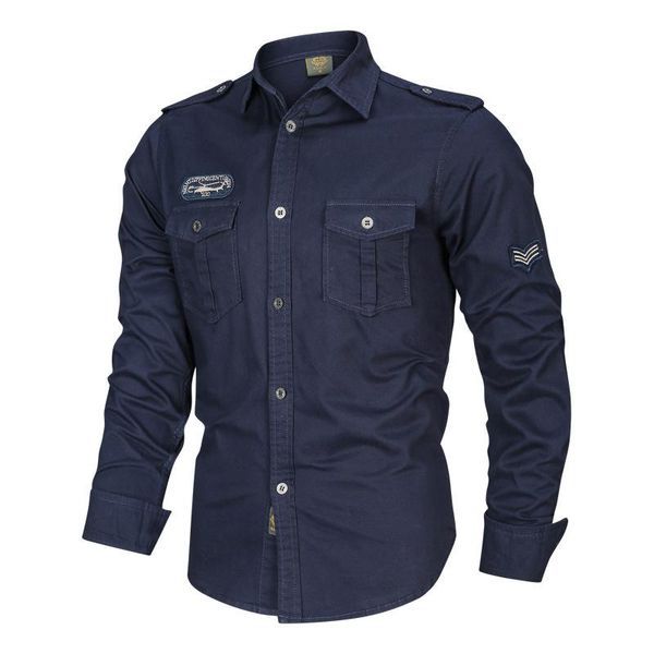 

men's casual shirts pure cotton breathable wearproof military cargo shirt outdoor hiking combat training tactical large size, White;black
