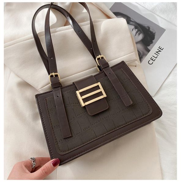 

frosted small bag women's and winter new foreign style one shoulder armpit net red square purse outlet