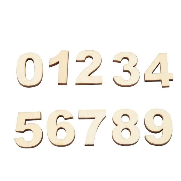 

wooden self-adhesive numbers letters for diy art crafts home decor children gift