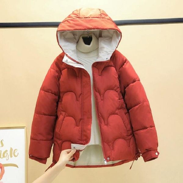 

women's down & parkas 2021 winter women jacket solid oversize thick long sleeve pockets female warm coat, Black