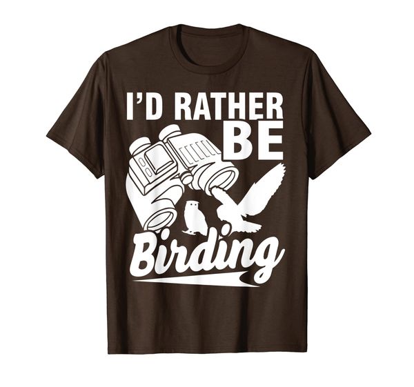 

birdwatching - i'd rather be birdwatching t-shirt, White;black