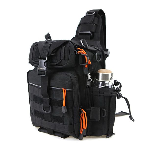 

runature chest bag for men and women waterproof nylon shoulder bag cross body outdoor sling for outdoor sports