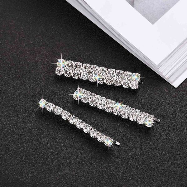 

three piece set of crystal hair ornaments, Golden;silver