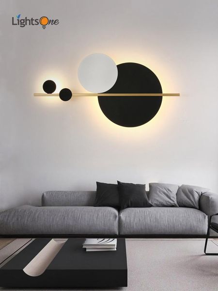 

wall lamps nordic minimalist bedroom bedside lamp living room background designer personality light