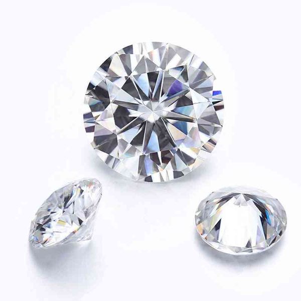 100% Real Gemstones soltos Moissanite Stone VVS1 GRA para anel Moissanit Diamond 0.5 CT D Cor Corte Pass Tester Gems