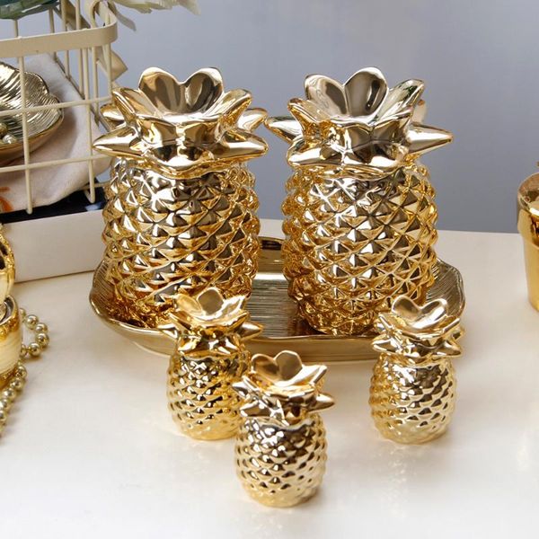 

decorative objects & figurines ceramic golden christmas ornaments pineapple glass blown for tree