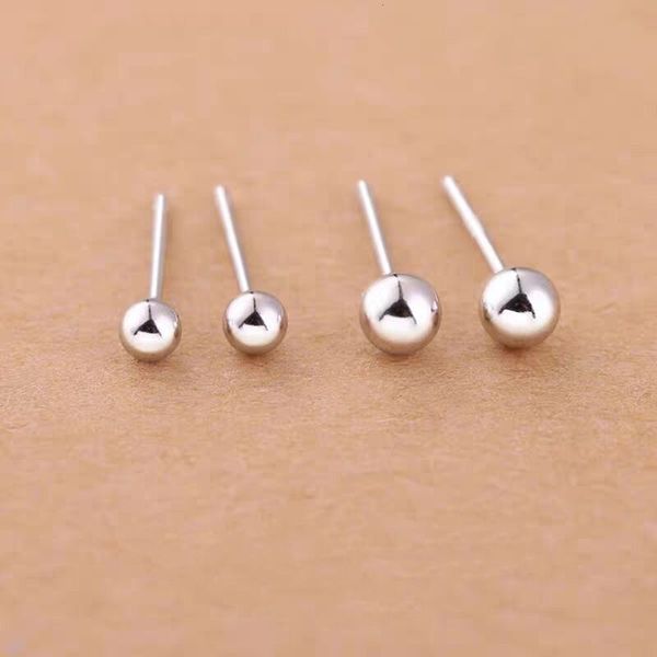 

round bead earrings female simple fashion mini earbone nails