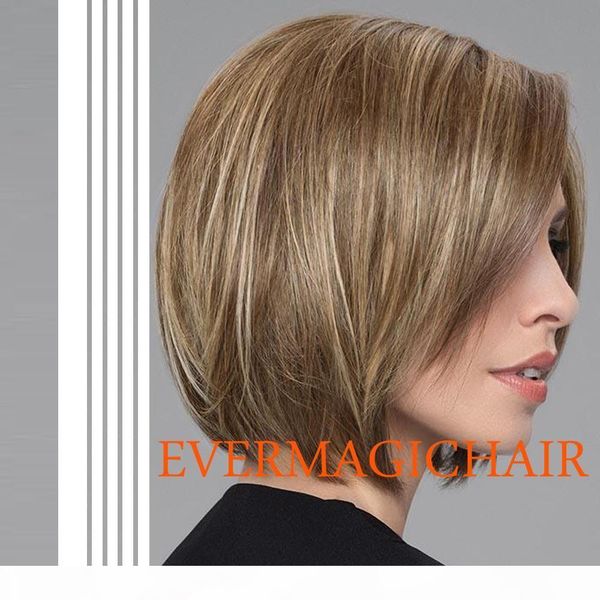 

short human hair bob wigs brazilian lace front human hair wigs ombre color 4 27# bob wigs highlight remy straight lace front wig, Black;brown