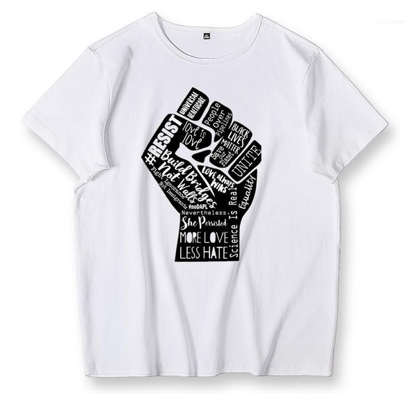 

men's t-shirts de black lives matter camisa para hombres ropa manga corta camiseta casual mujer igualdad t hombre verano tee hom1, White;black