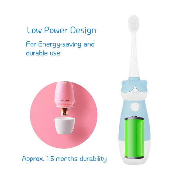 

stereo 3d vibration cartoon electric toothbrush children kids deep cleaner teeth brush oral massage care tooth brushes p40
