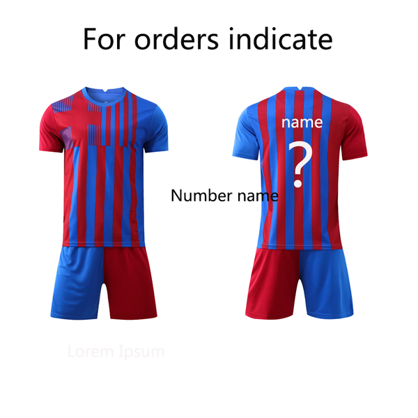 

men's tracksuits ins 2021 summer red and blue stitching children equipment sports suit 2-piece jersey, Gray