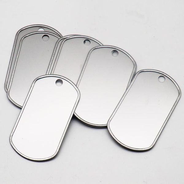 

dog tag,id card wholesale 100pcs army identity tag stainless steel men tags necklace personality id for pendant