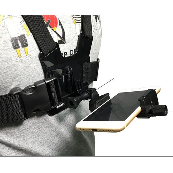 

cell phone mounts & holders mobile chest mount harness strap holder clip action camera for plus adjustable straps