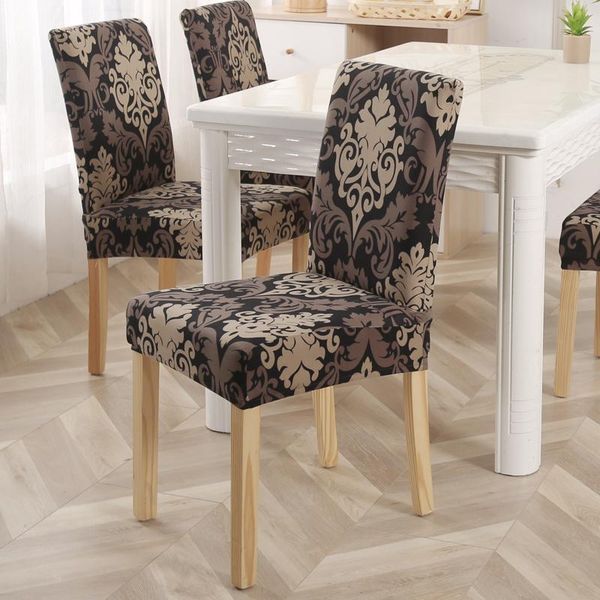

chair covers stretch boho style printed elastic spandex for wedding dining room office banquet housse de chaise cover
