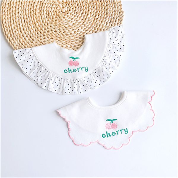 

baby newborn cotton wool comfortable bibs 360 rotatable petal cute rice pocket waterproof bib burp cloths boys girls bib