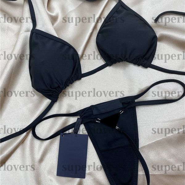 

fashion beach bra thongs set halter high waist swimwear bathing suits summer holiday style bikinis swimsuit womens underwear briefs, White;black