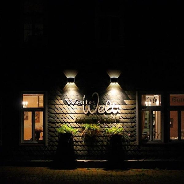 

ip65 led wall light aluminum rgb outdoor waterproof garden fence indoor fashion wall lamp for bedroom bedside living room stairs
