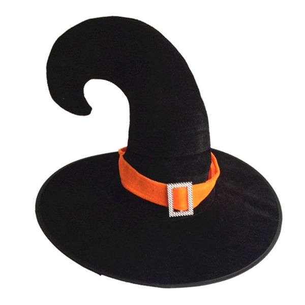 

party hats e8ff black halloween witch hat with hook tip masquerade cosplay wizard