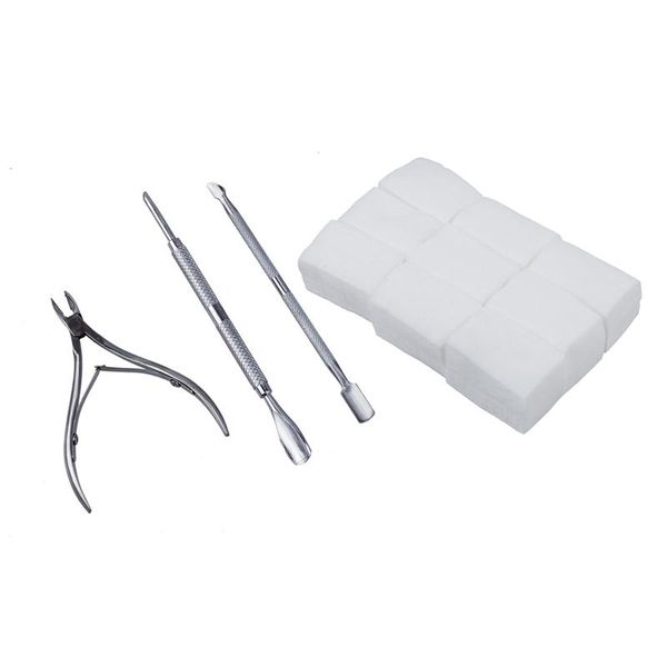 

nail art kits 3 pcs pocket cuticle nipper pack contains trimmer & 900x lint wipes acrylic gel tips remover