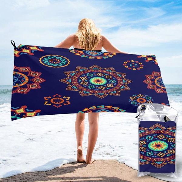 

towel unique style quick dry beach ethnic microfiber bath cushion swimming personalized sand free