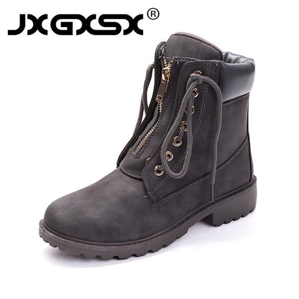 

boots 2021 women's winter shoes ladies flat casual warm street fashion motorcycle botas mujer ankle, Black