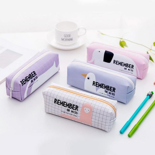 

pencil bags case bag cartoon stationery student glasses gift creative
