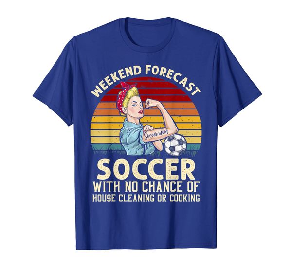 

funny weekend forecast soccer with no chance cleaning shirt, White;black