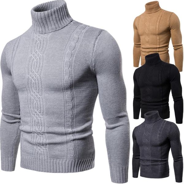 

men's sweaters winter sweater ashmere breast high collar male, White;black