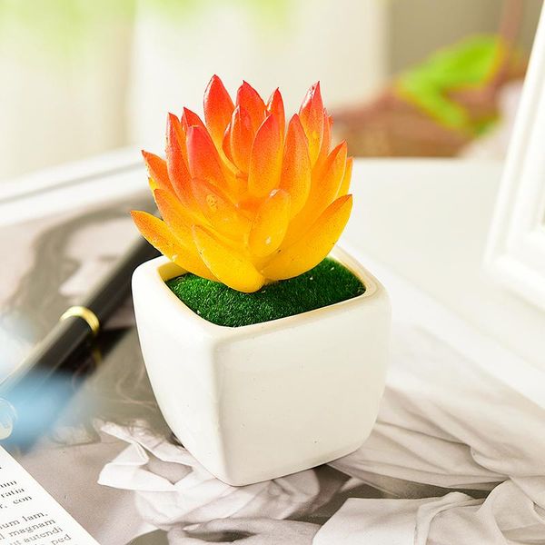 

simulation artificial plant potted cactus succulent pot plants fake flowers home decoration table ornaments ing