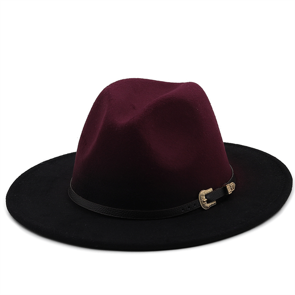 

wide brim hats classics fashion fedora for women autumn and winter outdoor warm colorful vintage jazz, Blue;gray