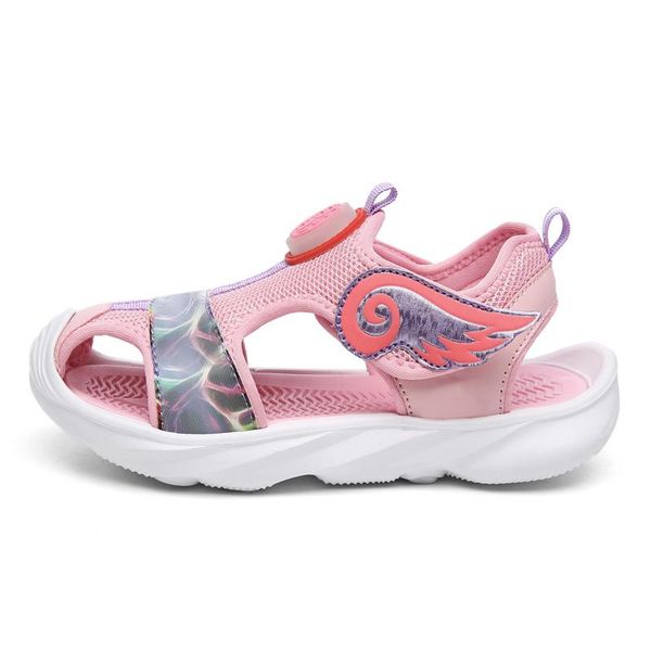

sandals cabl sandalias csbl for children cartoon breathable soft sole girls shoes casual boys' slippers, Black;red