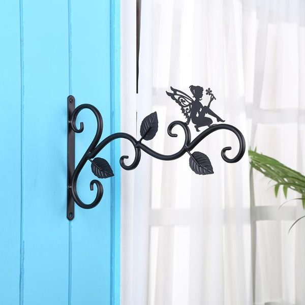 

other garden supplies practical iron plant basket simulation animal shape wall-mounted flower pot holder outdoor wall patio decoration